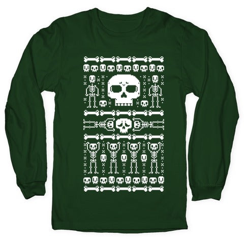 Ugly Skeleton Sweater Longsleeve Tee